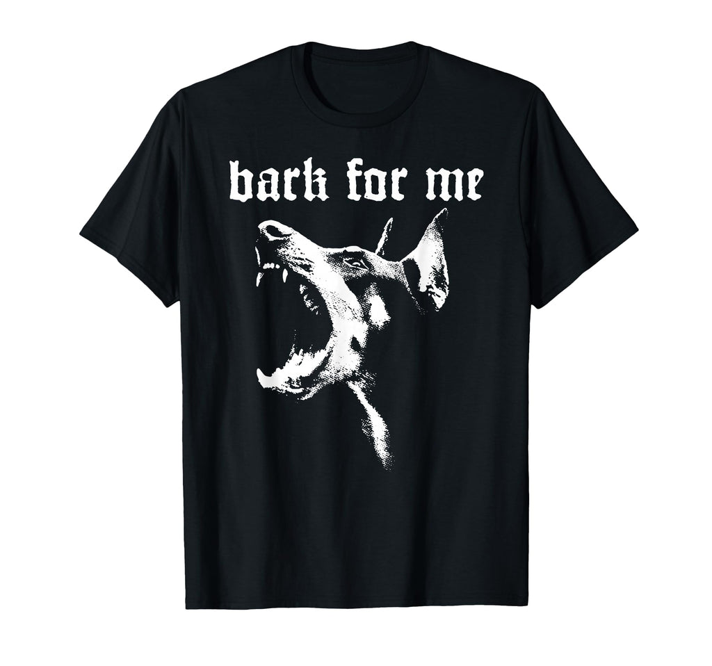 Bark Me Gothic Dog Grunge Goth T-Shirt - Custom Art Print for Adults