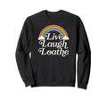 Funny Goth Gothic Parody Rainbow Sweatshirt - Fun Novelty Design Unisex