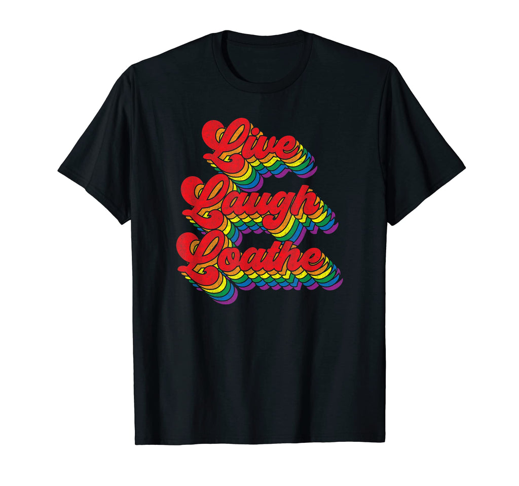 Funny Goth Gothic Parody Rainbow Live T-Shirt - Novelty Apparel Unisex