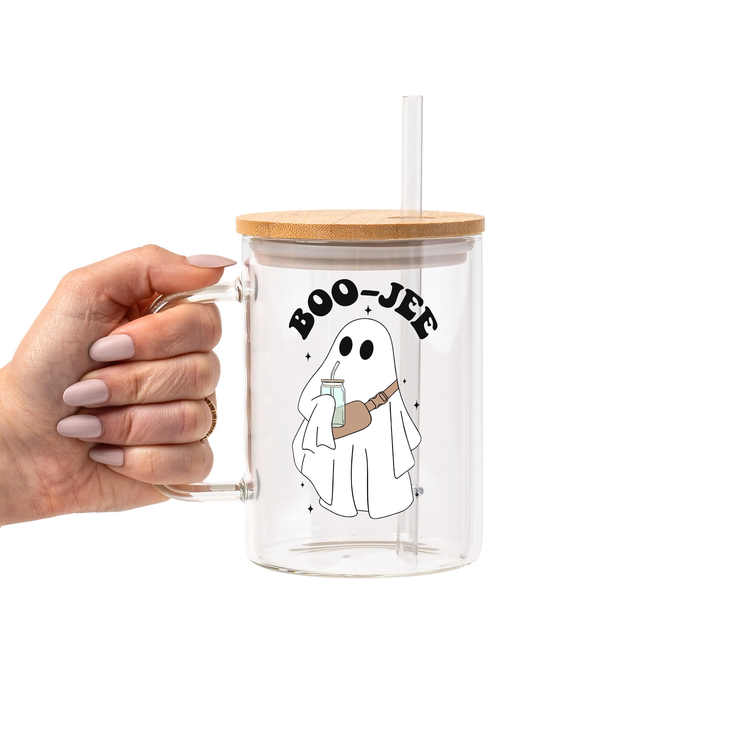 Boo Jee Halloween Glass Cup