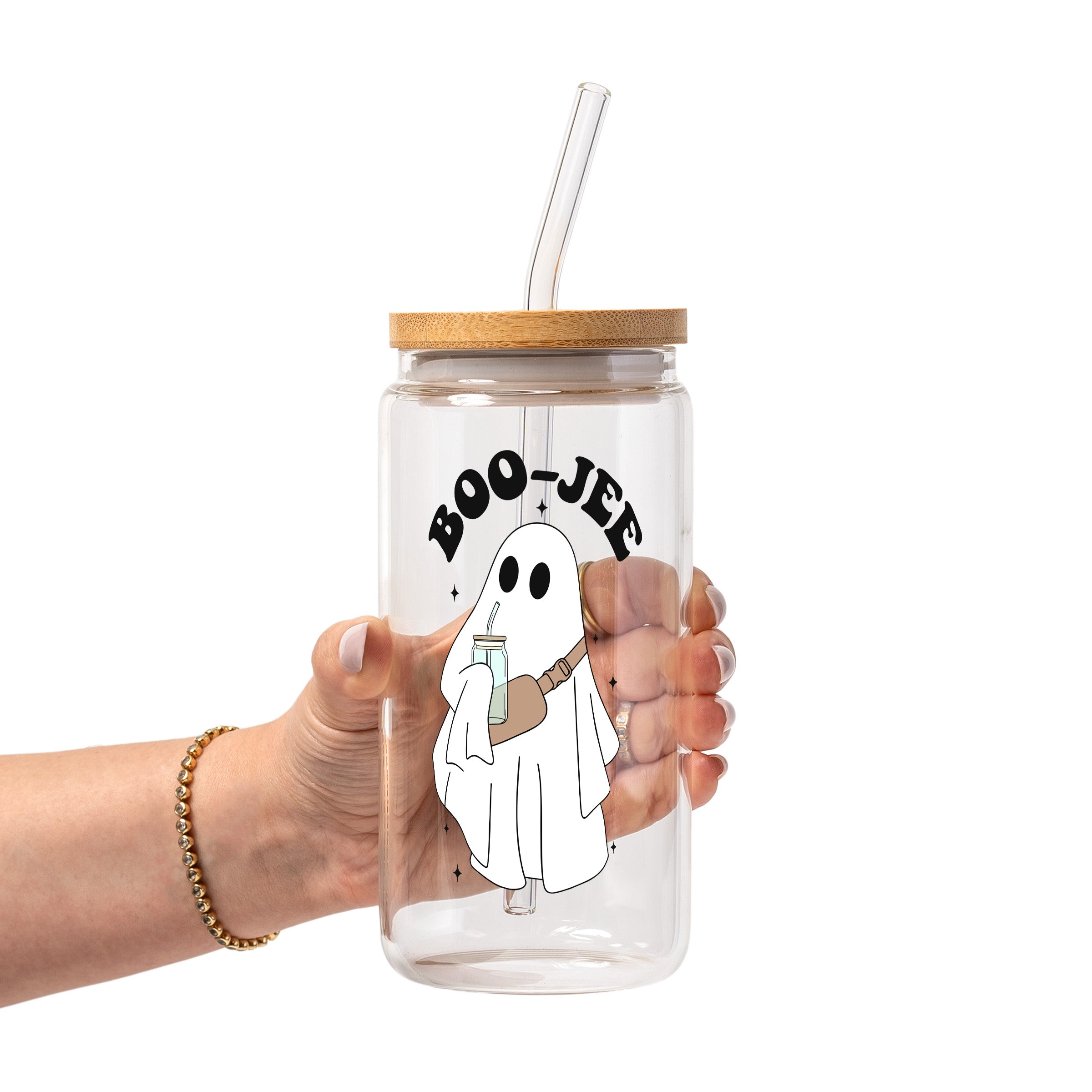 Boo Jee Halloween Glass Cup