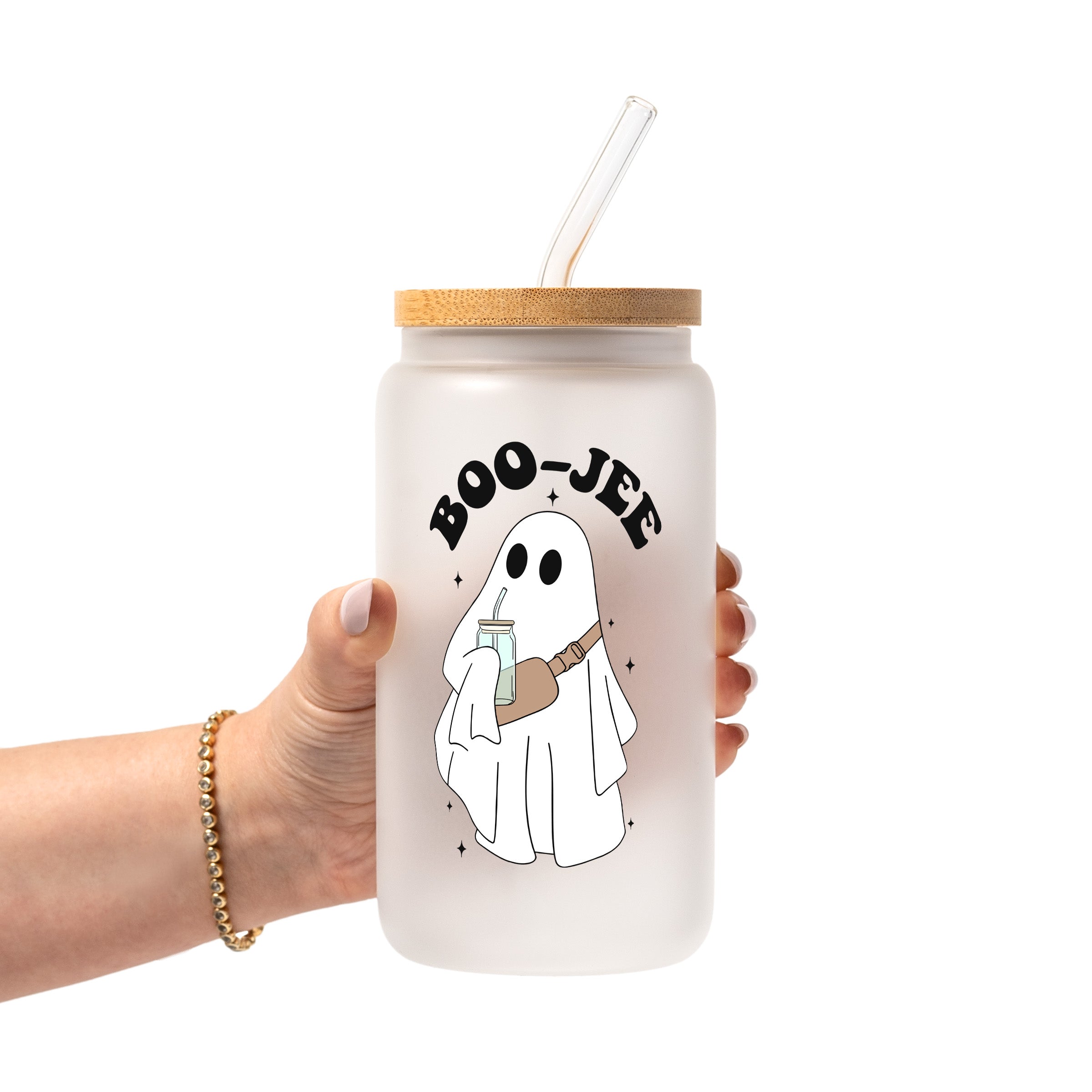 Boo Jee Halloween Glass Cup