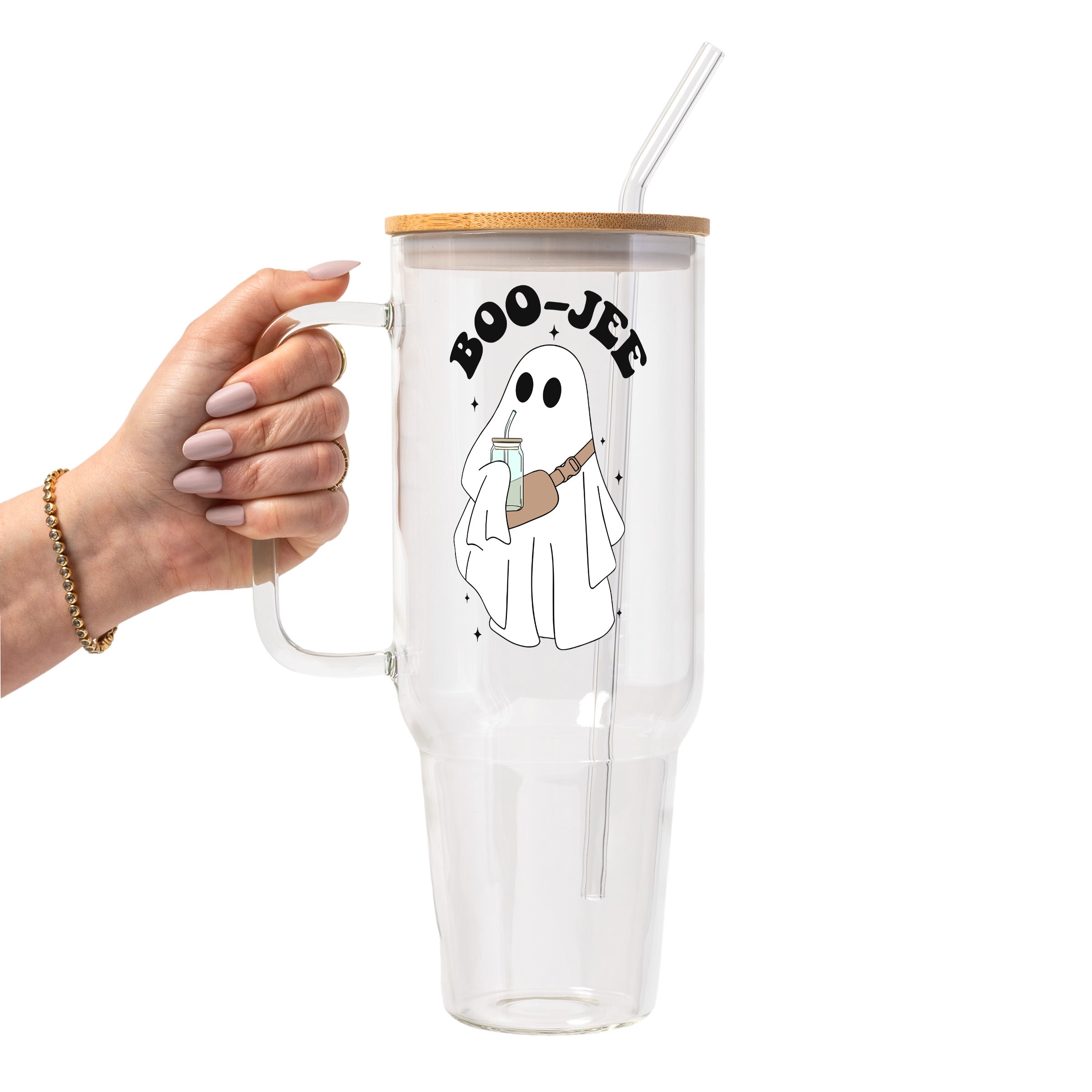 Boo Jee Halloween Glass Cup