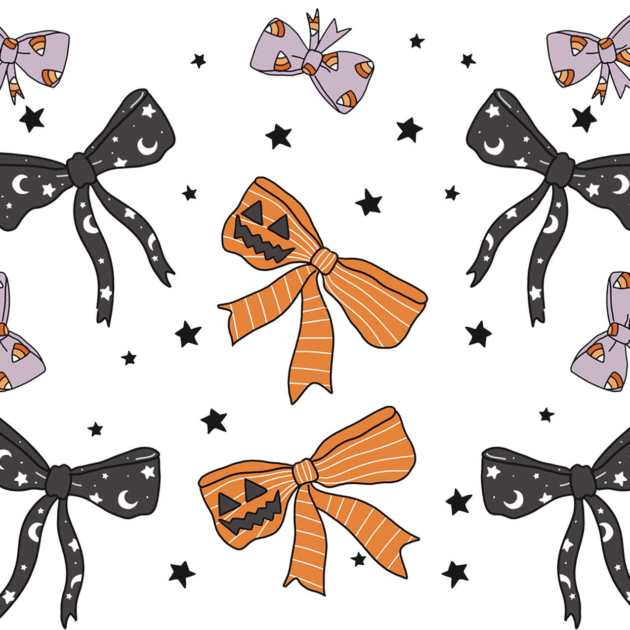 Halloween Bows Glass Cup