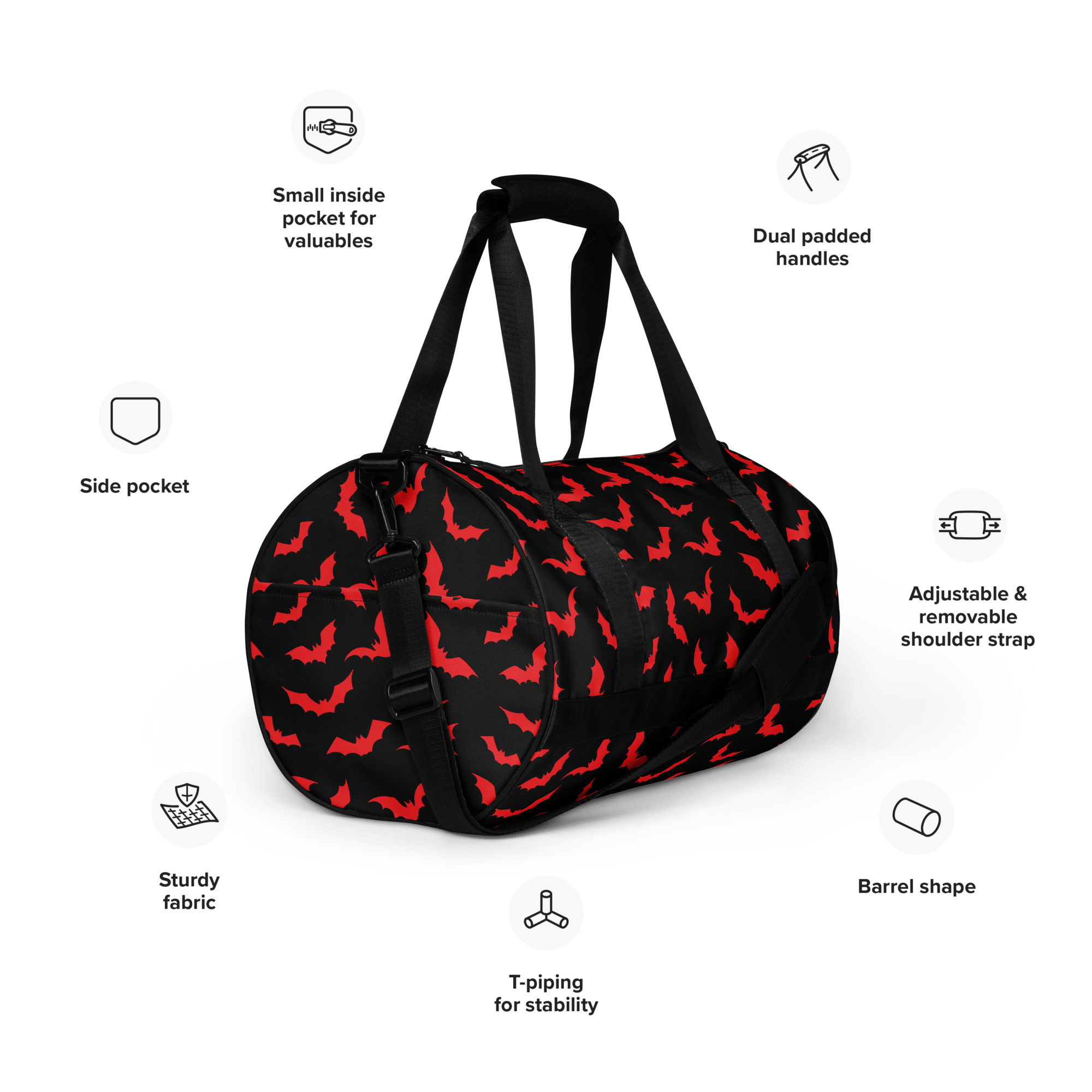 Bloody Bats Gym Bag