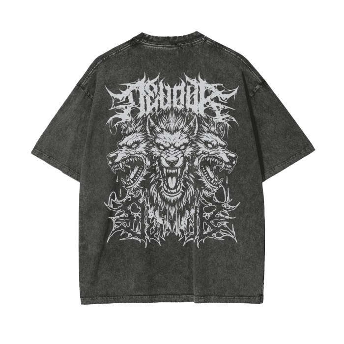 Cerberus Devour Grunge Acid Washed Tee